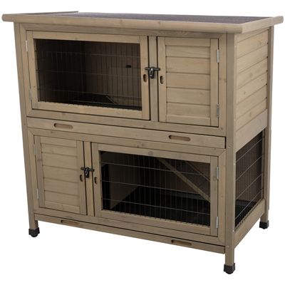 Trixie Natura Knaagdierhok 2 Verdiepingen Grijsgroen