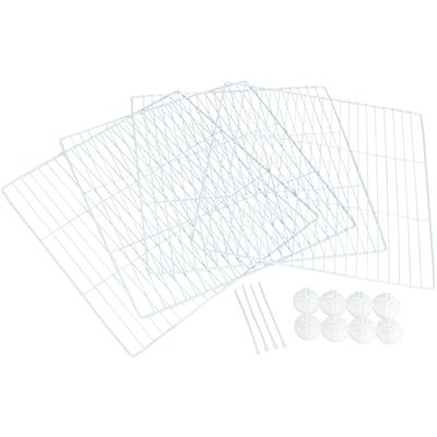 Trixie 4 Uitbreidingspanelen Voor 62460 Metaal Wit