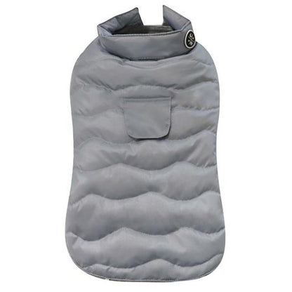 Croci Hondenjas Padded Eco Leaves Gerecycled Grijs