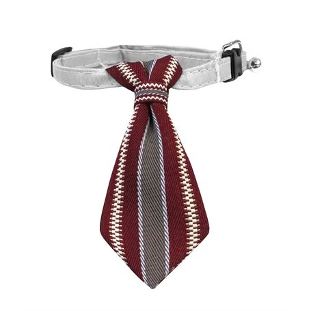 Croci Stropdas Hond Bordeauxrood