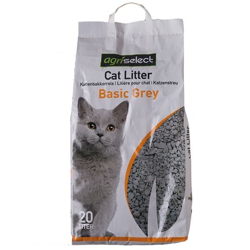 Agriselect Basic Grey Kattenbakvulling