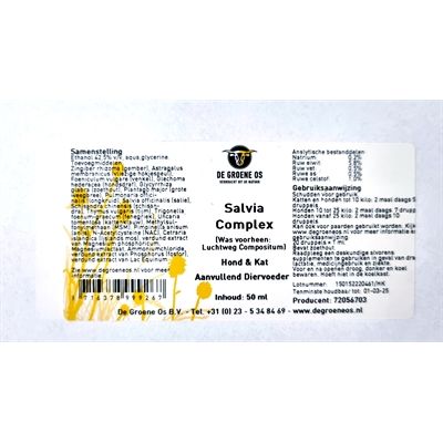 De Groene Os Salvia Complex Hond / Kat