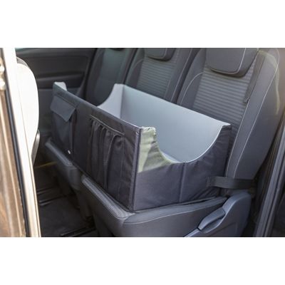 Trixie Autostoel Hond Dubbel Zwart / Grijs