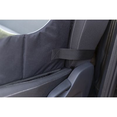 Trixie Autostoel Hond Dubbel Zwart / Grijs