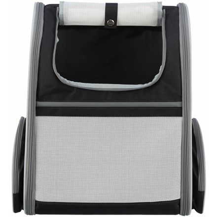 Trixie Hondentas Rugtas Chloe Lichtgrijs / Zwart