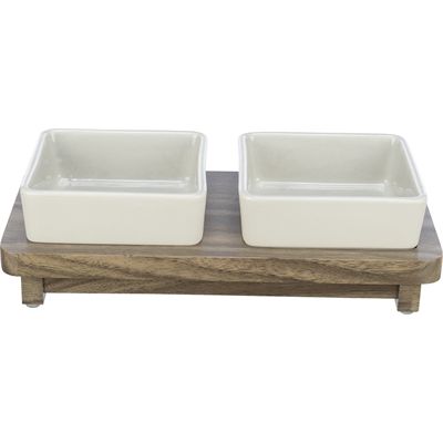 Trixie Voerbak Hond Set Citystyle Keramiek Grijs / Bruin