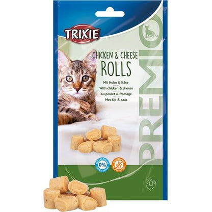 Trixie Premio Kip & Kaas Rolletjes Voor Katten Glutenvrij
