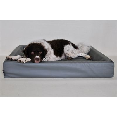 Bia Bed Kunstleer Hoes Hondenmand Grijs