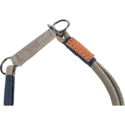Trixie Be Nordic Halsband Hond Half-Slip Leer Grijs
