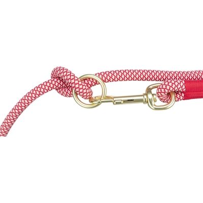 Trixie Soft Rope Hondenriem Verstelbaar Rood / Creme