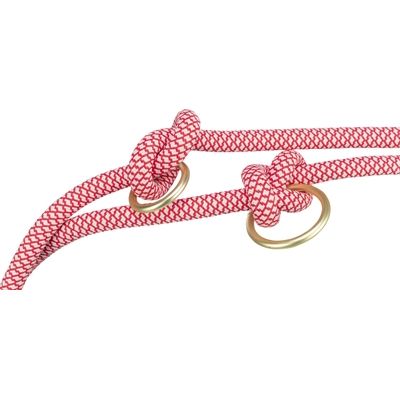 Trixie Soft Rope Hondenriem Verstelbaar Rood / Creme