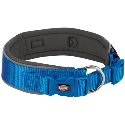 Trixie Premium Halsband Hond Extra Breed Royal Blauw / Grafiet Grijs