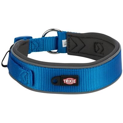 Trixie Premium Halsband Hond Extra Breed Royal Blauw / Grafiet Grijs