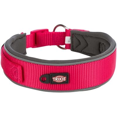 Trixie Premium Halsband Hond Extra Breed Fuchsia / Grafiet Grijs