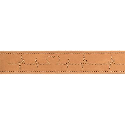 Trixie Rustic Vetleer Halsband Hond Heartbeat Bruin