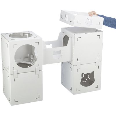 Trixie Kattenmeubel Casa Cara Karton Wit