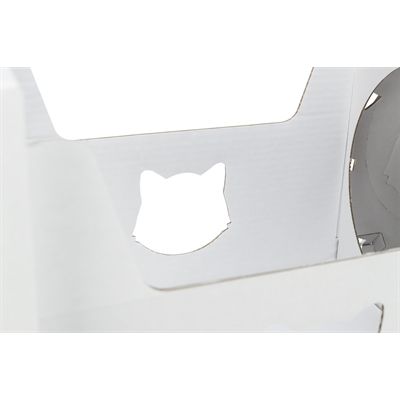 Trixie Kattenmeubel Casa Cara Karton Wit