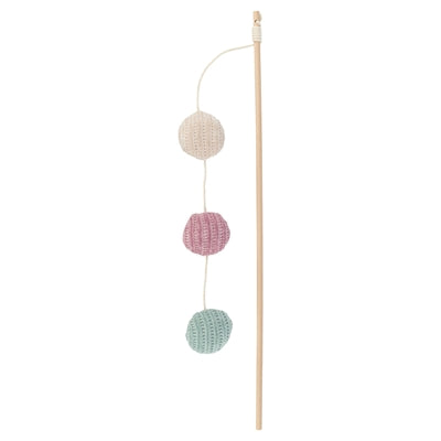 Trixie Kattenspeelgoed Kattenhengel Met 3 Balletjes Hout Met Catnip