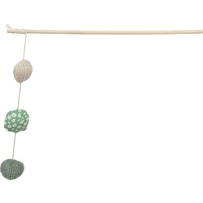 Trixie Kattenspeelgoed Kattenhengel Met 3 Balletjes Hout Met Catnip
