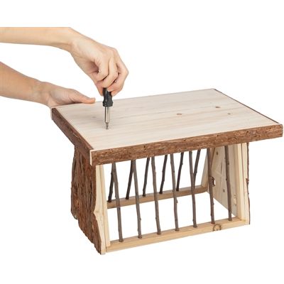 Trixie Hooiruif Met Bodem En Deksel Schorshout