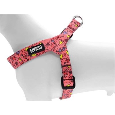 Morso Mini Hondentuig Verstelbaar Gerecycled Pink Think Roze