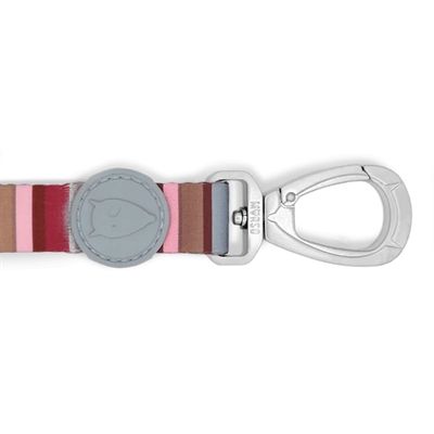 Morso Hondenriem Gerecycled Skyline Rood / Roze