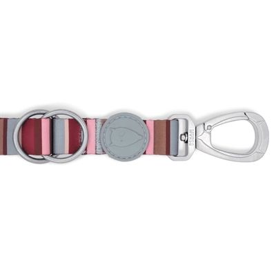 Morso Hondenriem Verstelbaar Gerecycled Skyline Rood / Roze