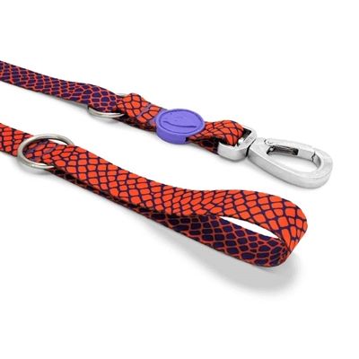 Morso Hondenriem Verstelbaar Gerecycled Urban Lizard Rood