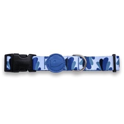 Morso Halsband Hond Gerecycled Splash Blauw