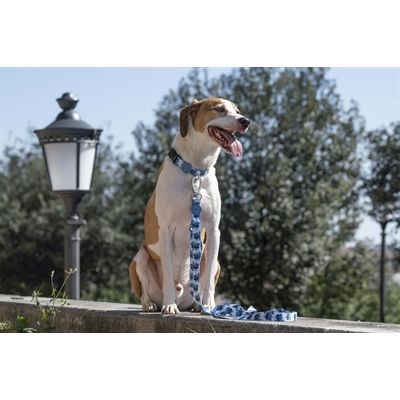 Morso Halsband Hond Gerecycled Splash Blauw