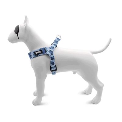 Morso Mini Hondentuig Verstelbaar Gerecycled Splash Blauw