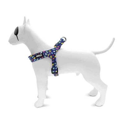 Morso Mini Hondentuig Verstelbaar Gerecycled Color Invaders Paars