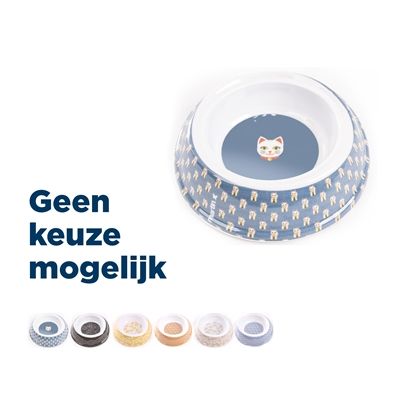 Martin Voerbak / Drinkbak Kat Melamine Japan Assorti