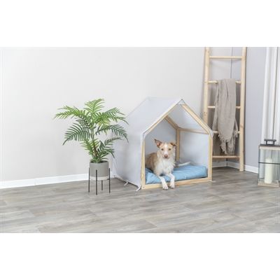 Trixie Hondenmand Tent Lias Hout Zand / Blauw