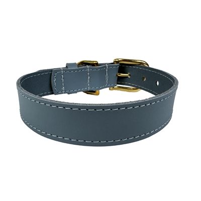 Sazzz Halsband Hond Braveheart Classic Leer Lichtblauw