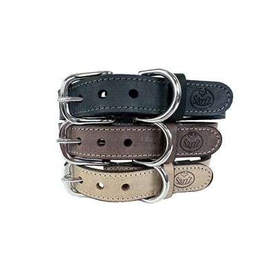 Sazzz Halsband Hond Nomad Vintage Leer Antraciet