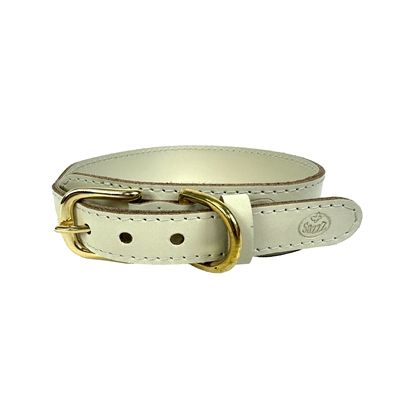 Sazzz Halsband Hond Pioneer Classic Leer Creme