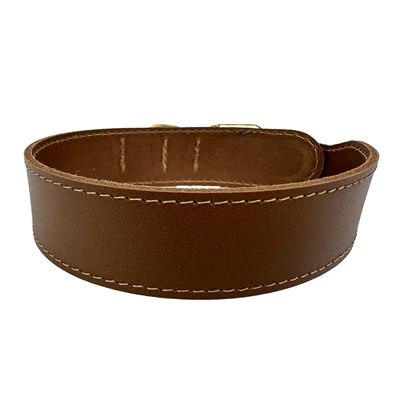 Sazzz Halsband Hond Pioneer Classic Leer Zadel Bruin