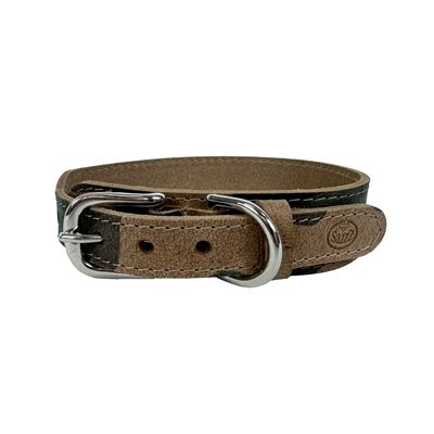 Sazzz Halsband Hond Boho Vintage Leer Camouflage