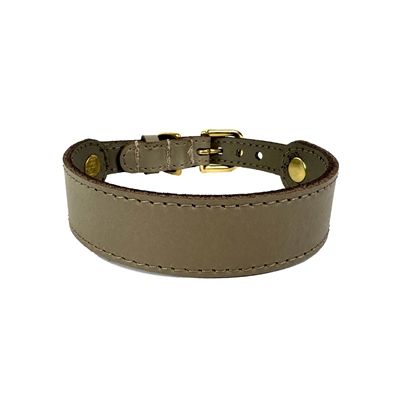 Sazzz Halsband Hond Sweetie Classic Leer Taupe