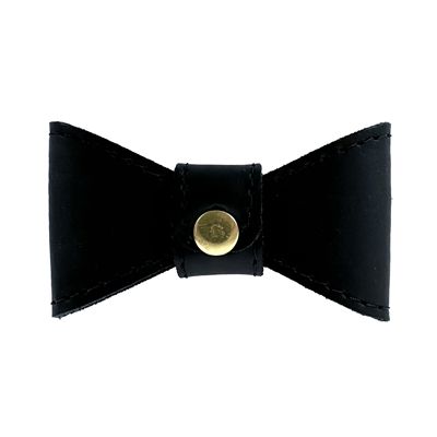 Sazzz Vlinderstrik Glamper Classic Leer Zwart