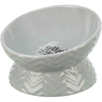 Trixie Verhoogde Voerbak / Waterbak Keramiek Grijs