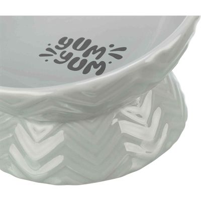 Trixie Verhoogde Voerbak / Waterbak Keramiek Grijs