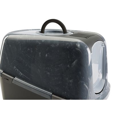 Savic Kattenbak Nestor Jumbo Marble Grijs / Zwart