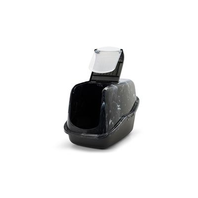Savic Kattenbak Nestor Marble Zwart / Wit