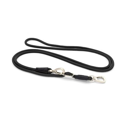 Morso Hondenriem Hands Free Soft Rope Gerecycled Zwart