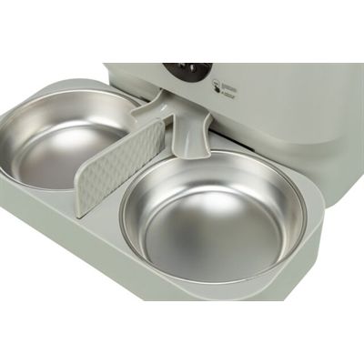 Trixie Voerbak / Drinkbak Dubbel Voor #24347 Kunststof / Rvs Wit