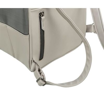Trixie Hondentas Rugtas Citystyle Kunstleer Lichtgrijs