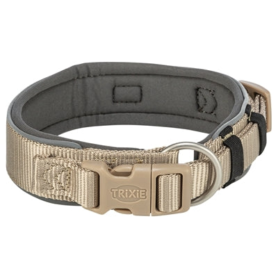 Trixie Halsband Hond Premium Extra Breed Zand / Grafiet Grijs