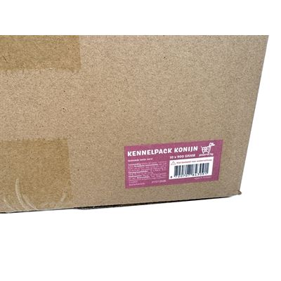 Freds Gestoomd Vers Vlees Worst Kennelpack Konijn Graan En Glutenvrij